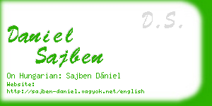 daniel sajben business card