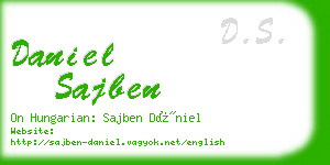 daniel sajben business card